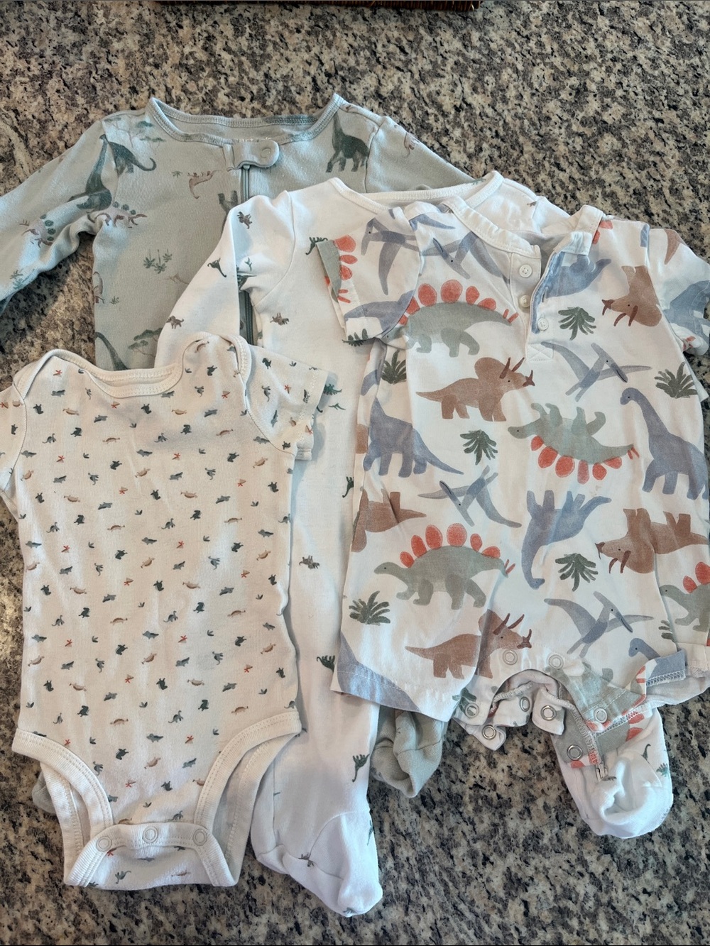 Carter's Dino Print Bundle of 4 Outfits - All 3-6M